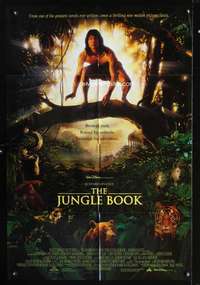 h302 JUNGLE BOOK ds one-sheet movie poster '94 Disney, Jason Scott Lee
