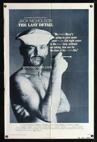 h311 LAST DETAIL style A one-sheet movie poster '73 Nicholson in the Navy!