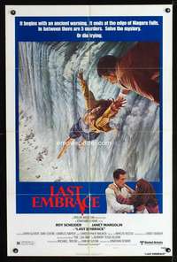 h312 LAST EMBRACE style B one-sheet movie poster '79 Roy Scheider, Demme