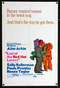 h314 LAST OF THE RED HOT LOVERS one-sheet movie poster '72 Neil Simon