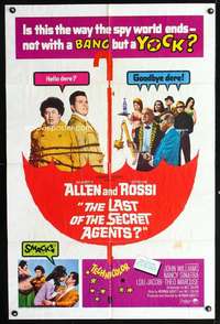 h315 LAST OF THE SECRET AGENTS one-sheet movie poster '66 spy spoof!