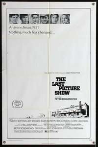 h316 LAST PICTURE SHOW one-sheet movie poster '71 Bogdonovich, Bridges