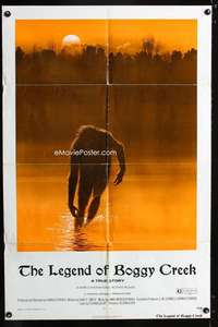 h318 LEGEND OF BOGGY CREEK one-sheet movie poster '73 Ralph McQuarrie art!