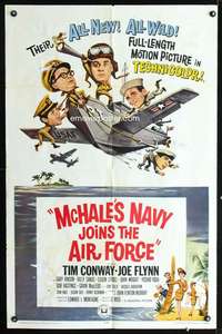 h354 McHALE'S NAVY JOINS THE AIR FORCE one-sheet movie poster '65 Conway