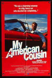 h378 MY AMERICAN COUSIN one-sheet movie poster '85 set in 1950s Canada!