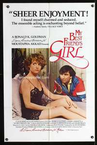 h379 MY BEST FRIEND'S GIRL one-sheet movie poster '84 Coluche, French sex!
