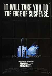 h383 NARROW MARGIN one-sheet movie poster '90 Gene Hackman, Archer