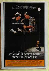 h387 NEW YORK NEW YORK style B one-sheet movie poster '77 Robert De Niro