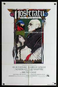 h401 NOSFERATU THE VAMPYRE one-sheet movie poster '79 Palladini horror art!