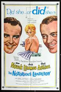 h402 NOTORIOUS LANDLADY one-sheet movie poster '62 Novak, Lemmon, Astaire