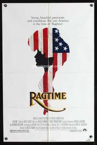 h443 RAGTIME one-sheet movie poster '81 James Cagney, Pat O'Brien, Forman