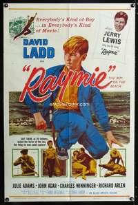 h449 RAYMIE one-sheet movie poster '60 David Ladd, Julie Adams, John Agar