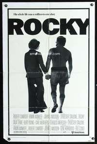 h463 ROCKY one-sheet movie poster '77 Sylvester Stallone boxing classic!
