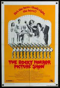 h465 ROCKY HORROR PICTURE SHOW style B one-sheet movie poster '75 legs!