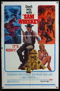 h473 SAM WHISKEY one-sheet movie poster '69 Burt Reynolds, Dickinson