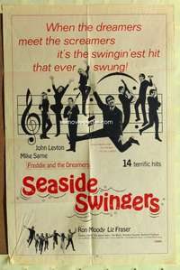 h478 SEASIDE SWINGERS one-sheet movie poster '65 Freddie & The Dreamers!