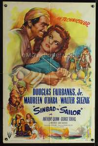h487 SINBAD THE SAILOR one-sheet movie poster '46 Douglas Fairbanks Jr