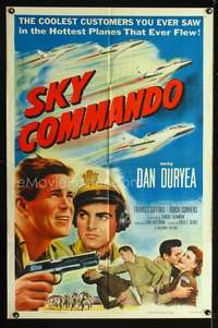 h489 SKY COMMANDO one-sheet movie poster '53 Dan Duryea, Korean War!