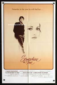 h494 SOMEWHERE IN TIME one-sheet movie poster '80 Reeve, cult classic!