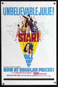 h507 STAR one-sheet movie poster '68 Julie Andrews, Robert Wise
