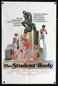 h518 STUDENT BODY one-sheet movie poster '76 sexy campus experiment!