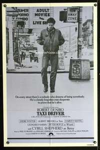 h535 TAXI DRIVER int'l one-sheet movie poster '76 Robert De Niro, Scorsese