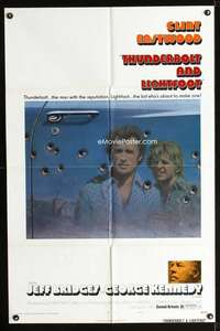 h552 THUNDERBOLT & LIGHTFOOT style B one-sheet movie poster '74 different!