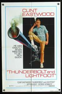 h553 THUNDERBOLT & LIGHTFOOT style C one-sheet movie poster '74 Eastwood