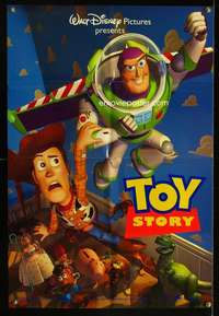 h572 TOY STORY DS one-sheet movie poster '95 Disney & Pixar CG cartoon!