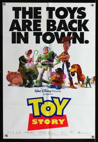 h573 TOY STORY DS one-sheet movie poster '95 the toys are back in town!