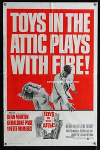 h575 TOYS IN THE ATTIC one-sheet movie poster '63 Dean Martin, Mimieux
