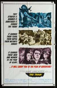 h580 TRAIN one-sheet movie poster '65 Burt Lancaster, John Frankenheimer