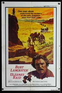 h603 ULZANA'S RAID one-sheet movie poster '72 Burt Lancaster, Robert Aldrich