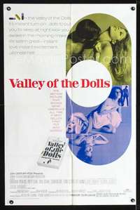 h608 VALLEY OF THE DOLLS one-sheet movie poster '67 sexy Sharon Tate!