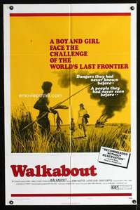 h617 WALKABOUT one-sheet movie poster '71 Agutter, Nicolas Roeg classic!