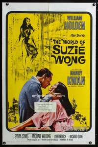 h636 WORLD OF SUZIE WONG one-sheet movie poster R65 William Holden, Kwan