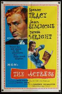 k022 ACTRESS one-sheet movie poster '53 Spencer Tracy, Jean Simmons