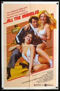 k027 ALL THE MARBLES one-sheet movie poster '81 sexy female wrestling!
