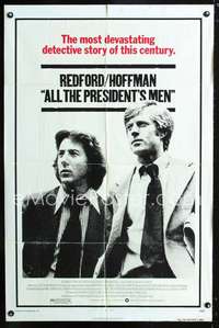 k028 ALL THE PRESIDENT'S MEN one-sheet movie poster '76 Hoffman, Redford