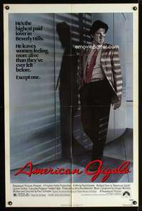 k034 AMERICAN GIGOLO one-sheet movie poster '80 Richard Gere