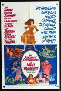 k035 AMOROUS ADVENTURES OF MOLL FLANDERS one-sheet movie poster '65 Novak
