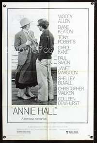 k038 ANNIE HALL one-sheet movie poster '77 Woody Allen, Diane Keaton