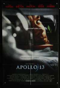 k041 APOLLO 13 advance one-sheet movie poster '95 Tom Hanks, Paxton, Howard