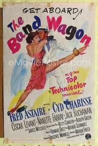 k053 BAND WAGON one-sheet movie poster '53 Astaire, sexy Cyd Charisse!
