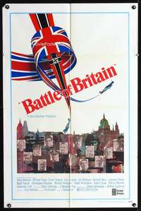 k058 BATTLE OF BRITAIN style B one-sheet movie poster '69 Michael Caine