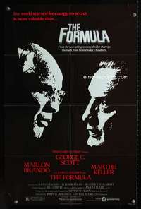 k261 FORMULA one-sheet movie poster '80 Marlon Brando, George C Scott