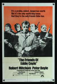 k279 FRIENDS OF EDDIE COYLE one-sheet movie poster '73 Robert Mitchum