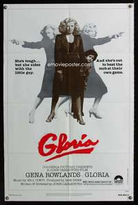 k309 GLORIA one-sheet movie poster '80 John Cassavetes, Gena Rowlands
