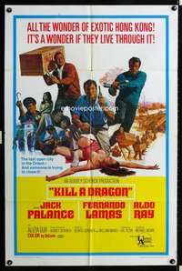 k398 KILL A DRAGON one-sheet movie poster '67 Palance, Allison artwork!
