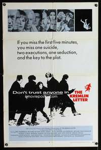 k414 KREMLIN LETTER int'l one-sheet movie poster '70 John Huston, Andersson